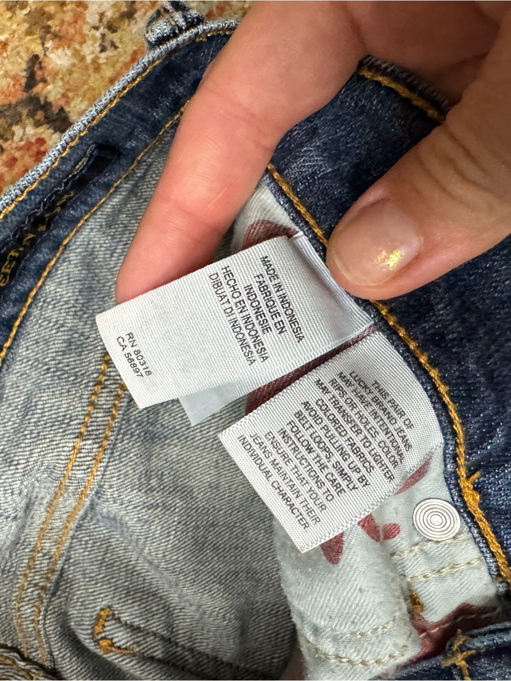 Lucky brand Women's Blue Denim Jeans - Picture 4 of 5